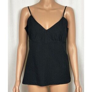 Issac Mizrahi Women’s Size Medium Sleeveless Textured V-Neck Tank Top